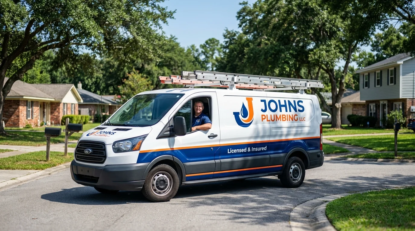 Johns Plumbing LLC service van in Selah, WA