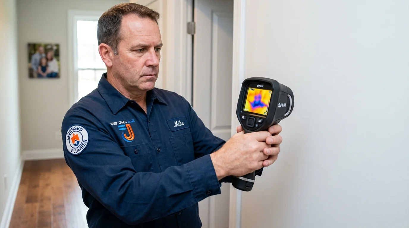 Thermal imaging leak detection by Johns Plumbing LLC in Selah